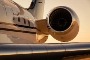 jet engine on plane